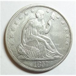 1857 Seated half $  XF