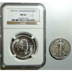 1951 BTW half $  NGC64