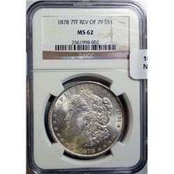 1878 7F rev 79  Morgan $  NGC62