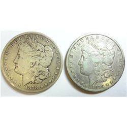 2  1878CC  Morgan $ VG/F