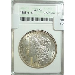 1888S  Morgan $ ANACS55