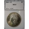 Image 1 : 1883-CC MORGAN SILVER DOLLAR PCI MS-63