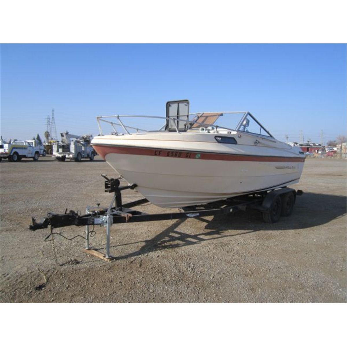 1979 Apollo Cabin Cruiser 20 Deep V Hull Boat