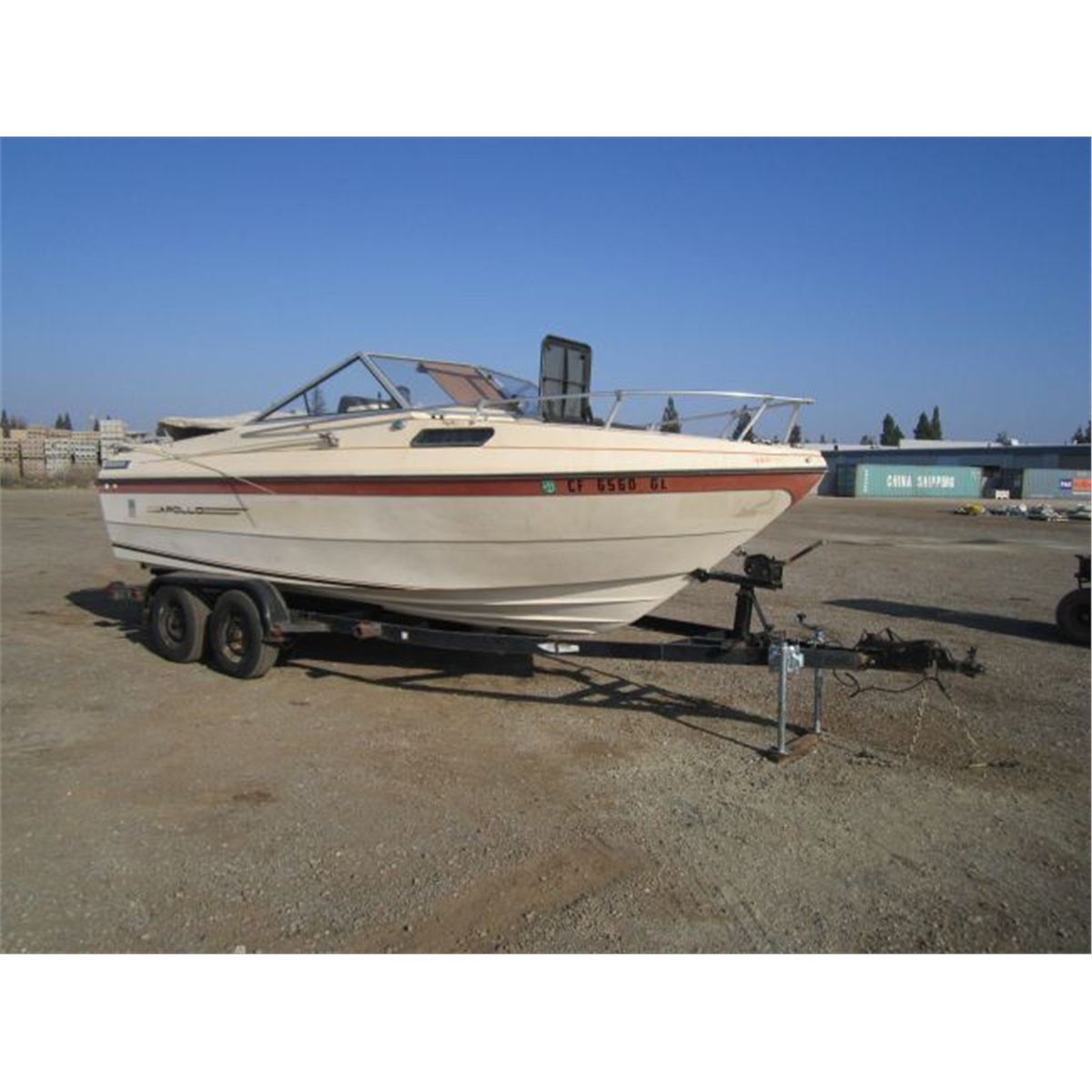 1979 Apollo Cabin Cruiser 20 Deep V Hull Boat