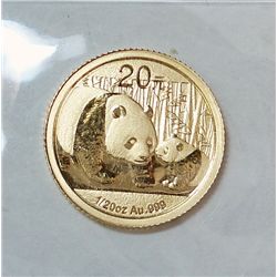 2011 1/20th oz. gold Panda