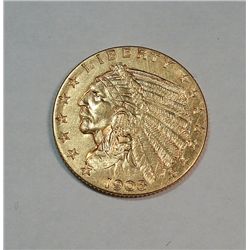 1908 $2 1/2 GOLD  AU