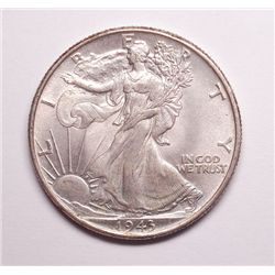 1943 WALKING LIBERTY HALF DOLLAR CHOICE/ GEM ORIGINAL