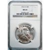 Image 1 : 1963-D Franklin Half NGC MS-64