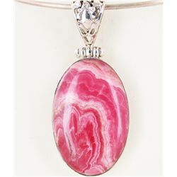 85twc Rhodocrosite Sterling Pendant (JEW-3369)