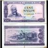 Image 1 : 1971 Guinea 100 Sylis Crisp Unc RARE Note (COI-3802)