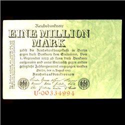 1923 Germany 1m Mark Note Hi Grade (COI-3981)