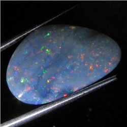 11.65ct Australian Black Opal Doublet Full Fire (GEM-36111)