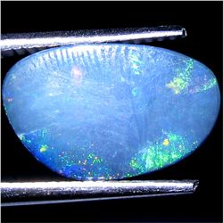 2.99ct Australian Black Opal Doublet Full Fire (GEM-30017)