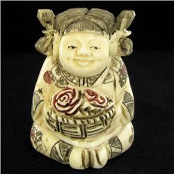 Handcarved Bone Chinese Netsuke (CLB-901)