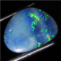 2.4ct Australian Black Opal Doublet Full Fire (GEM-36135)