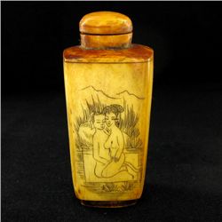 Kamasutra Chinese Bone Snuff Bottle (CLB-961)