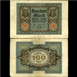 1920 Germany 100 Mark Note Hi Grade (COI-3895)