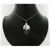 Image 2 : 18k WG Plated Mother of Pearl Anchor Necklace (JEW-1968)