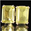 Image 1 : 4.42twc Lemon Quartz Sterling Earrings (JEW-2658)