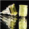 Image 2 : 4.42twc Lemon Quartz Sterling Earrings (JEW-2658)