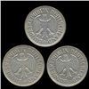 Image 1 : 1964D/F/J Germany 1 Mark Hi Grade RARE 3 Pcs (COI-8162)