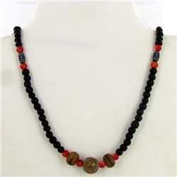 Tibet Dzi Bead Necklace (ANT-1667)