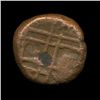 Image 2 : Ancient India Tanjore Nayak Copper Coin VF+ Ty 1 (COI-5778)