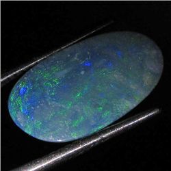 3.1ct Australian Black Opal Doublet Full Fire (GEM-36193)