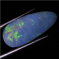 4ct Australian Black Opal Doublet Full Fire (GEM-36485)