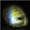 Image 1 : 9.75ct RARE Translucent Labradorite Cabochon  (GEM-39250)