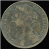 Image 1 : 1876H British Victoria Penny XF/VF (COI-7222)