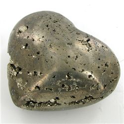 1640ct Handcarved Pyrite Heart (MIN-000121)