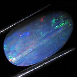 3.98ct Australian Black Opal Doublet Full Fire (GEM-35914)