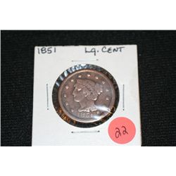 1851 large cent