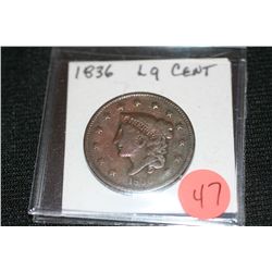 1836 large cent