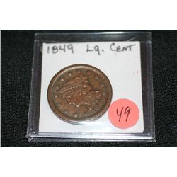 1849 large cent
