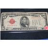 Image 1 : 1928b 5 dollar red seal