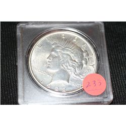 1922 peace dollar