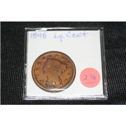 1845 large cent