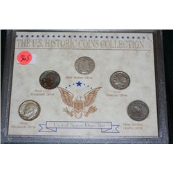 us historic coin collection dime set