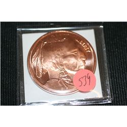 2011 copper round .999 1 oz.