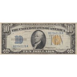 $10 NORTH AFRICA SILVER CERTIFICATE 1934