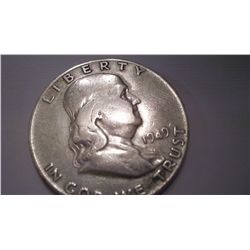 1949-S Silver Franklin Half Dollar