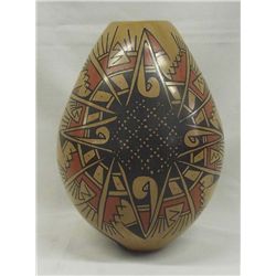 Mata Ortiz Polychrome Lizard Pottery - E Pacheco