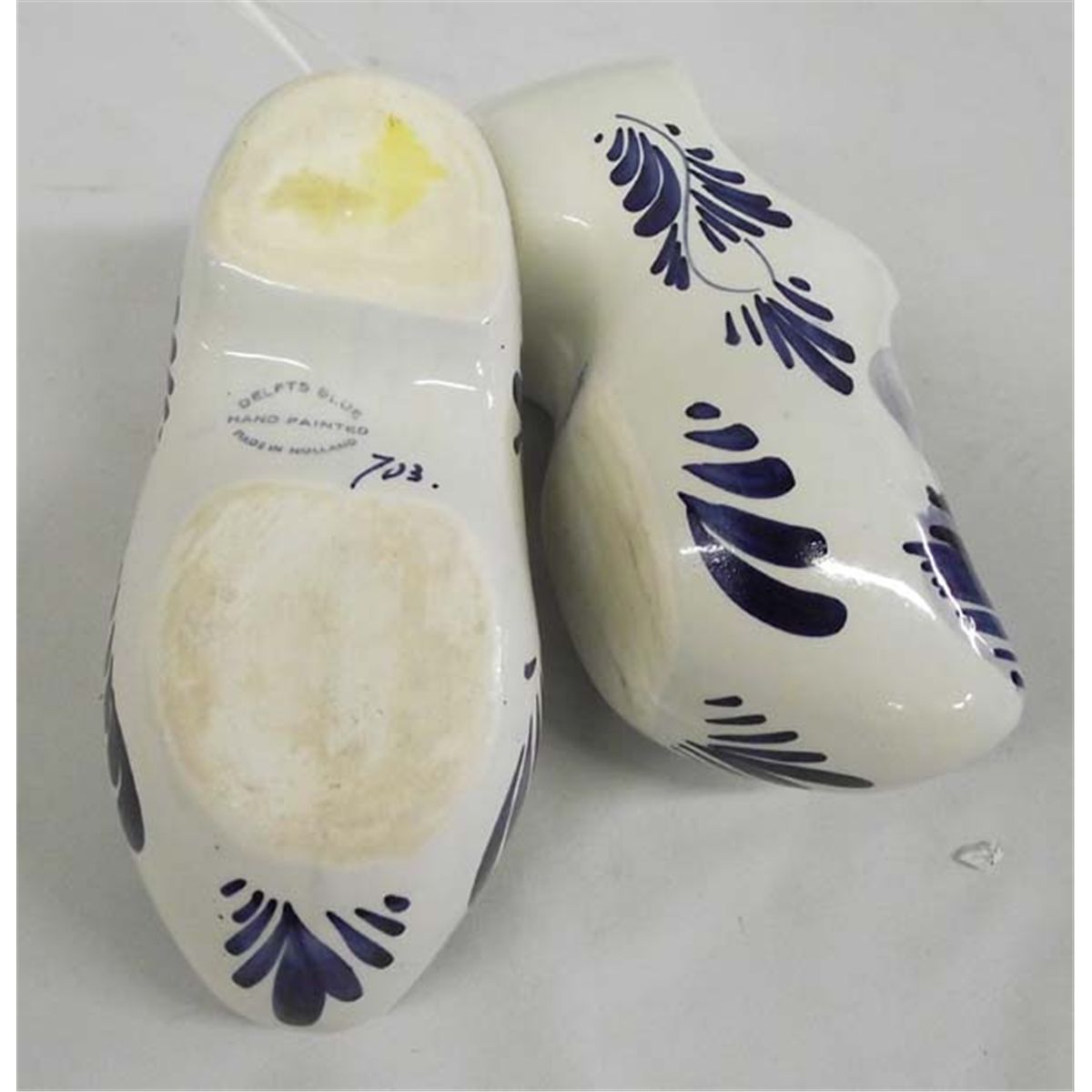 Delfts Blue Holland Porcelain Shoes