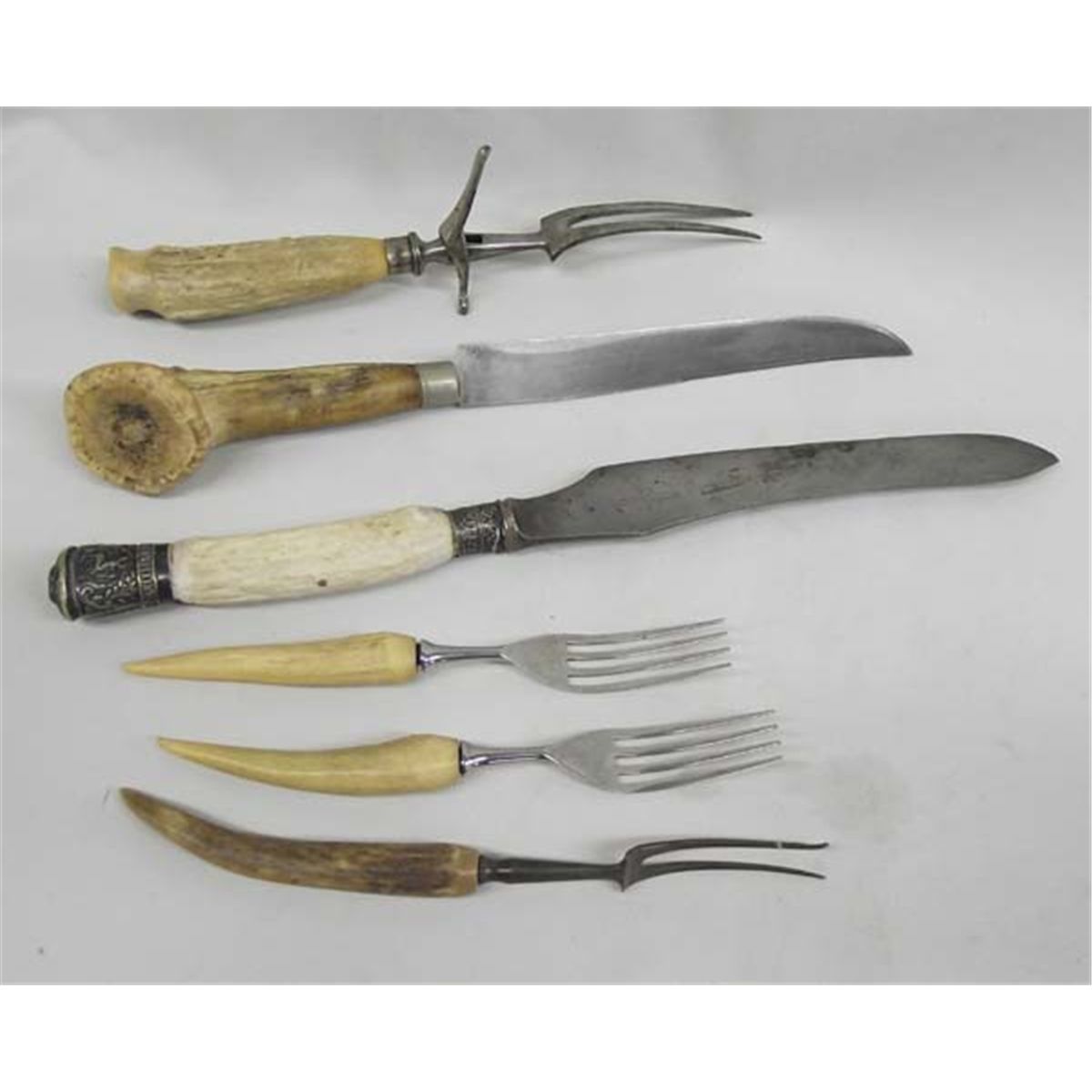 Collection Vintage Bone Handled Cutlery