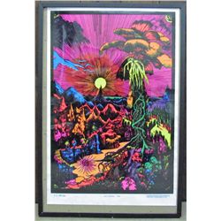1974 VELVET AND BLACK LIGHT POSTER "LOST HORIZON"