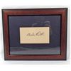 Image 1 : CUT SIGNATURE OF BABE RUTH - FRAMED W/ COA