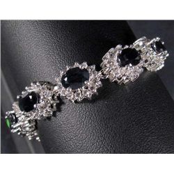 STERLING SILVER SAPPHIRE BRACELET