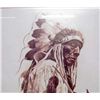Image 2 : NATIVE AMERICAN PRINT - MATTED AND FRAMED